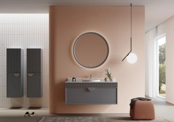 Orka Molino 120 Banyo Dolabı Gri ( Boy Dolabı Hariçtir )