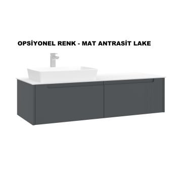 Orka Biella 140 Banyo Dolabı ( Led'li Aynalı ) + Boy Dolabı Pudra ( Boy Dolabı Dahildir )
