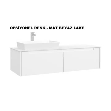 Orka Biella 140 Banyo Dolabı ( Led'li Aynalı ) + Boy Dolabı Pudra ( Boy Dolabı Dahildir )