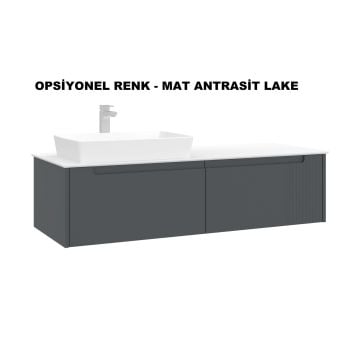 Orka Biella 140 Banyo Dolabı ( Dolaplı Aynalı ) Pudra ( Boy Dolabı Hariçtir )