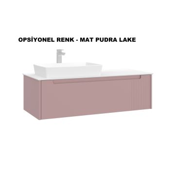 Orka Biella 120 Banyo Dolabı ( Led'li Aynalı ) Pudra ( Boy Dolabı Hariçtir )