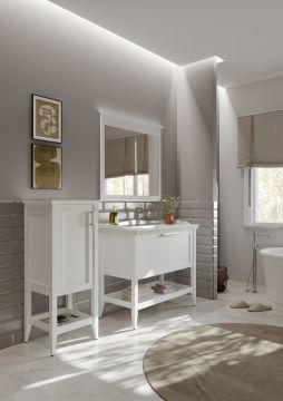 Orka Bastle 100 Banyo Dolabı Beyaz (Boy Dolabı Hariçtir)