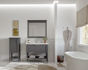 Orka Bastle 100 Banyo Dolabı Antrasit (Boy Dolabı Hariçtir)