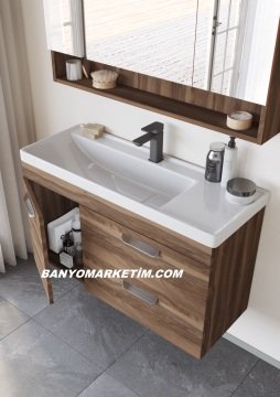 Orka Nova 80 Banyo Dolabı Beyaz ( Boy Dolabı Hariçtir )