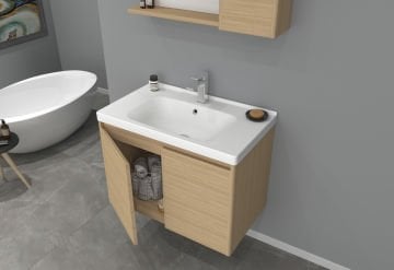 Orka Düden 60 Banyo Dolabı ( Kapaklı ) Odeon Kızıl Ceviz ( Boy Dolabı Hariçtir )