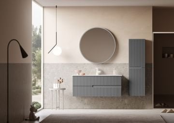 Orka Moonlight 120 Banyo Dolabı Gri ( Boy Dolabı Hariçtir )