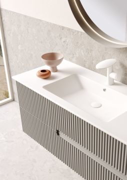 Orka Moonlight 120 Banyo Dolabı + Boy Dolabı 40 Beyaz ( Boy Dolabı Dahildir )