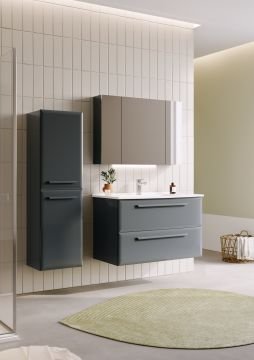 Orka Nuvola 80 Banyo Dolabı Gri ( Boy Dolabı Hariçtir )