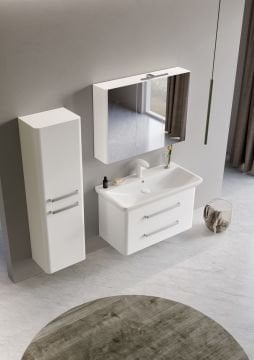 Orka Rose 100 Banyo Dolabı + Boy Dolabı 40 Kaşmir ( Boy Dolabı Dahildir )