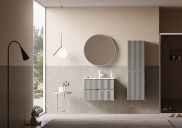 Orka Moonlight 70 Banyo Dolabı Vizon ( Boy Dolabı Hariçtir )