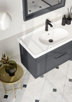 Orka Design 80 Banyo Dolabı Antrasit ( Boy Dolabı Hariçtir )