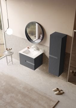 Orka Moonlight 70 Banyo Dolabı Antrasit ( Boy Dolabı Hariçtir )