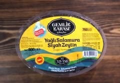 GEMLİK KARASI YAĞLI SALAMURA SİYAH ZEYTİN 760 GR