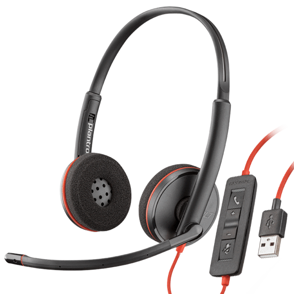 Plantronics Blackwire 3220 Çift Taraflı Taçlı Kablolu USB-A Kulaklık