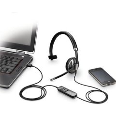 Plantronics Blackwire C710-M Tek Taraflı Taçlı Bluetooth Cep Telefonu ve PC Kulaklığı