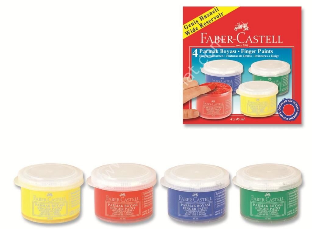 Faber Castell Parmak Boyası 45ml 4 Renk