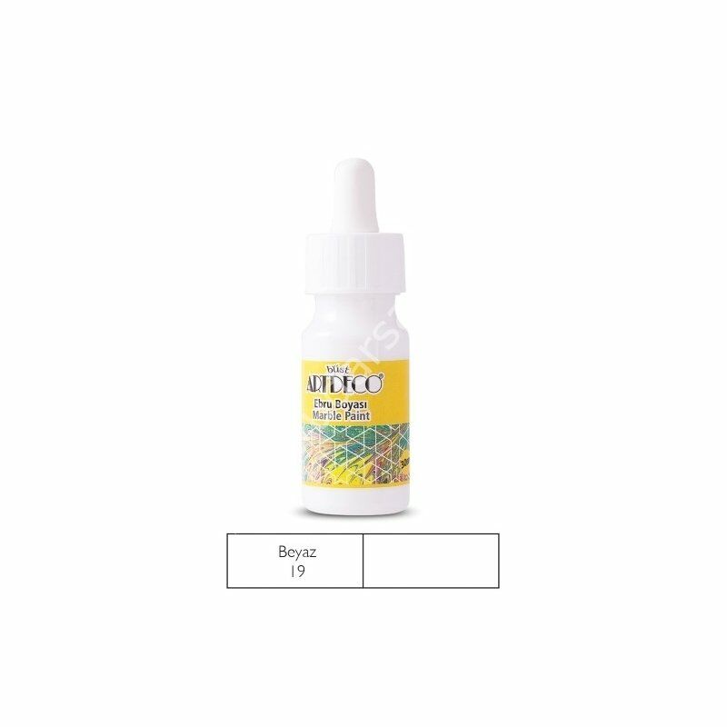 Artdeco Ebru Boyası 19 Beyaz 30ml