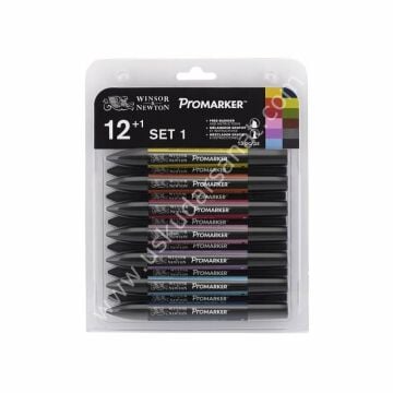 Winsor Newton Promarker Tasarım Set 1 12+1 Renk