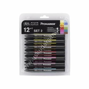 Winsor Newton Promarker Tasarım Set 2 12+1 Renk