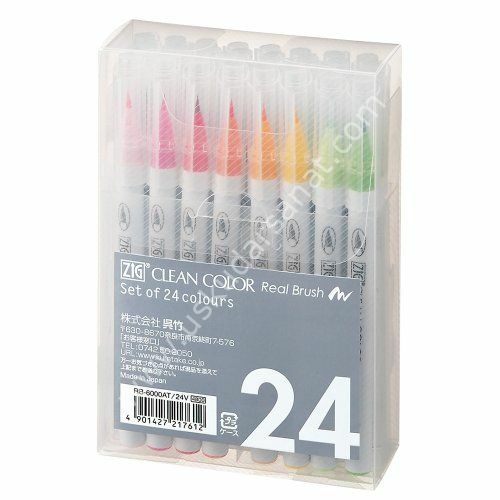 Zig Clean Color Real Brush- Fırça Kalem Set 24 Lü