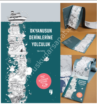 Okyanusun Derinlerine Yolculuk Boyama Kitabı