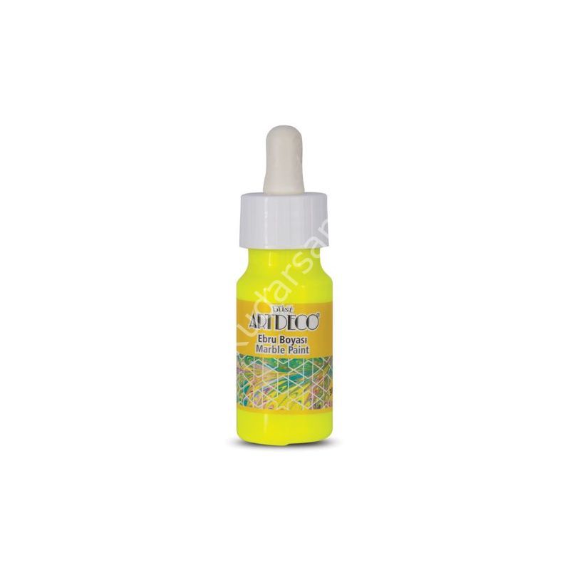 Artdeco Ebru Boyası 91 Neon Sarı 30ml