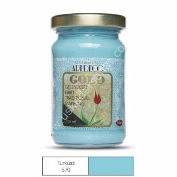 Artdeco Geleneksel Ebru Boyası 105ml Turkuaz 570