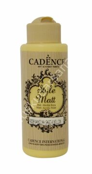 Cadence Style Matt Akrilik Boya 120ml 9008 Vanilya sarı Vanilla yellow