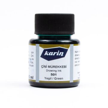 Karin Çini Mürekkebi 45ml 501 Yeşil