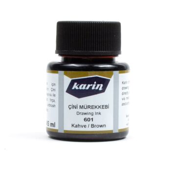 Karin Çini Mürekkebi 45ml 601 Kahverengi