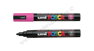 Uni-ball Posca Su Bazlı Marker PC-5M Orta Açık Mavi