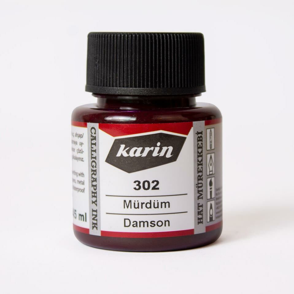 Karin Hat Mürekkebi 45ml Mürdüm 302