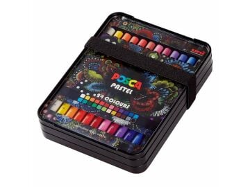 Uni Posca Pastel Kalem Seti  24 renk Yağ Bazlı KPA-10024C