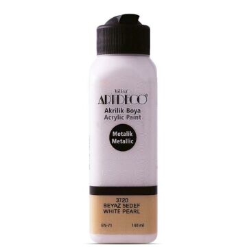 Artdeco Metalik Akrilik Boya 140 ml 3720 BEYAZ SEDEF