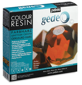 Pebeo Gedeo Colour Resin Amber Kehribar Renkli Reçine 150 ml. Kit