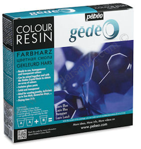 Pebeo Gedeo Colour Resin Lapis Blue Mavi Renkli Reçine 150 ml. Kit