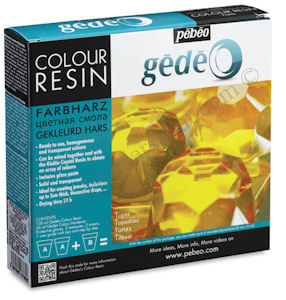 Pebeo Gedeo Colour Resin Topaz Sarı Yakut Renkli Reçine 150 ml. Kit