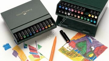 Faber Castell Pitt Artist Pen Çizim Kalemi Fırça Uç Studio Box 48 Renk