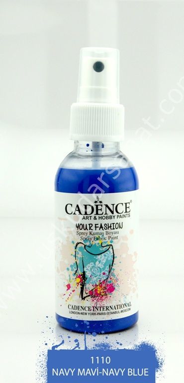 Cadence Your Fashion Sprey Kumaş Boyası 100ml 1110 Marin - Mavi