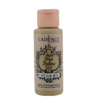 Cadence Sytle Matt Kumaş Boyası 59ml F-603 KUM BEJİ