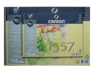 Canson 1557 Spiralli Resim Defteri 25x35 180gr 15yp