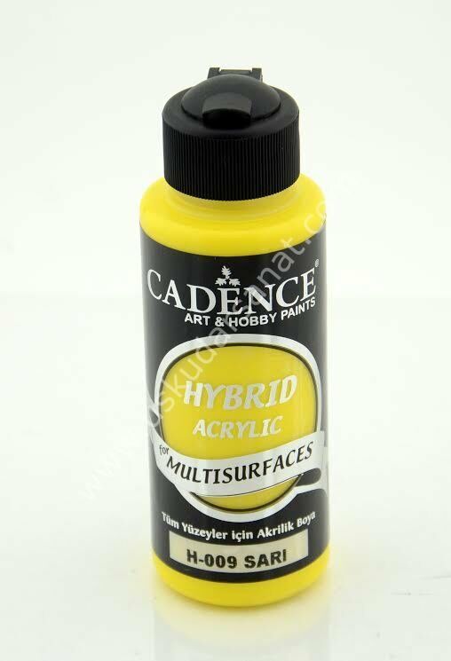 Cadence Hybrid Multisurfaces Akrilik Boya 120ml  H-09 SARI