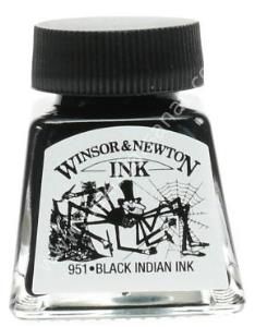 Winsor Newton Çini Mürekkebi Siyah 14ml
