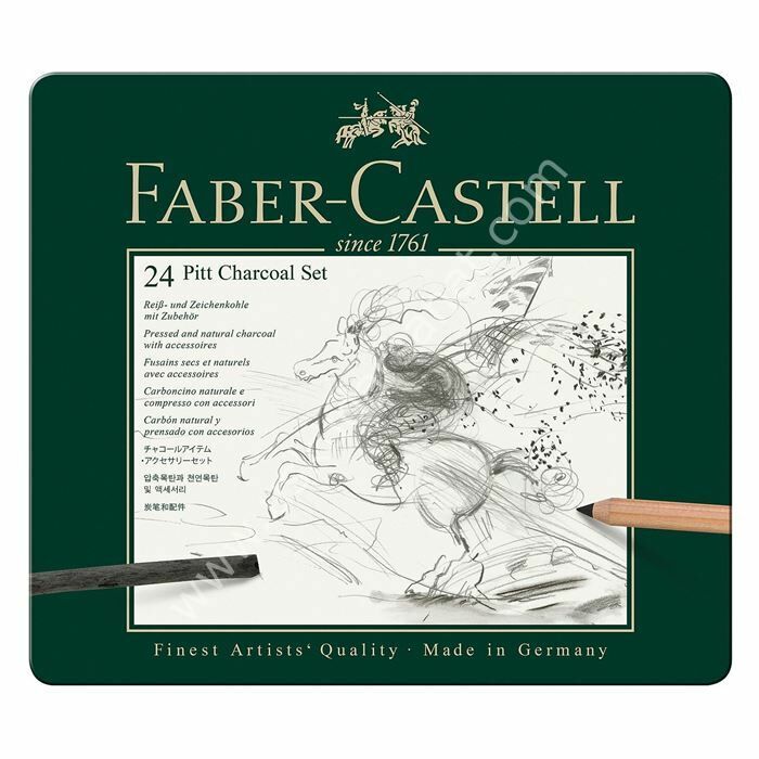 Faber Castell Pitt Karakalem-Kömür Set 24 Parça