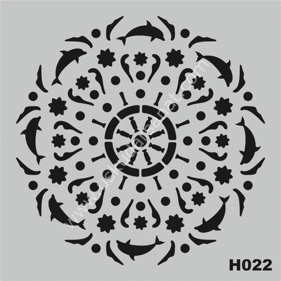 Mood Stencil Şablon 25x25 H022