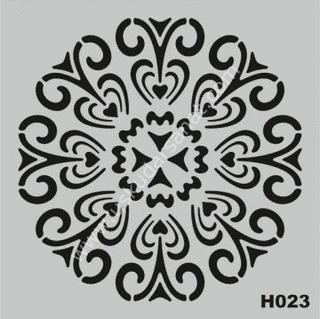 Mood Stencil Şablon 25x25 H023