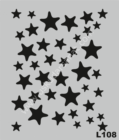 Mood Stencil Şablon 21x27 L108