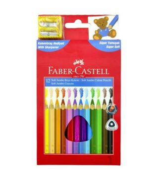 Faber Castell Soft Üçgen Jumbo Boya Kalemi 12 Renk