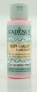 Cadence Very Chalky Glass Decor Cam Boyası 59ml 1343 Bebek Pembe-Baby Pink