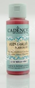 Cadence Very Chalky Glass Decor Cam Boyası 59ml 1357 Mercan Kırmızı-Coral Red